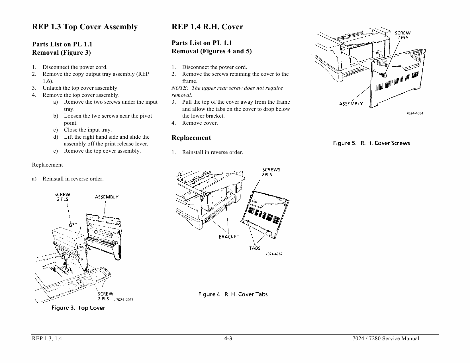 Xerox Printer 7024 Fax Parts List and Service Manual-3